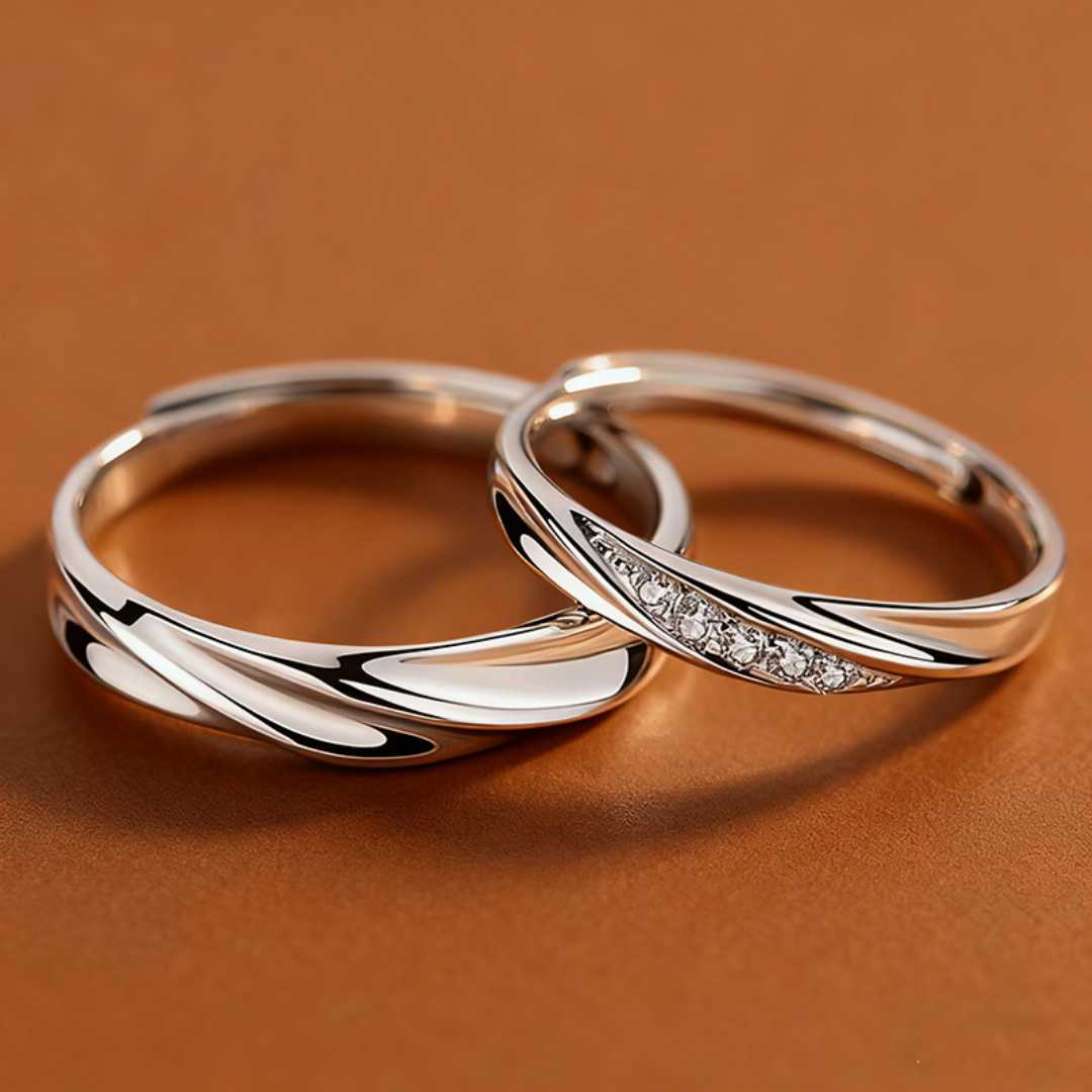 999 silver couple Ring