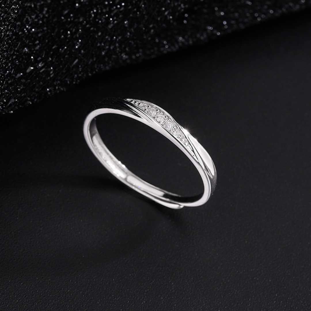999 silver couple Ring