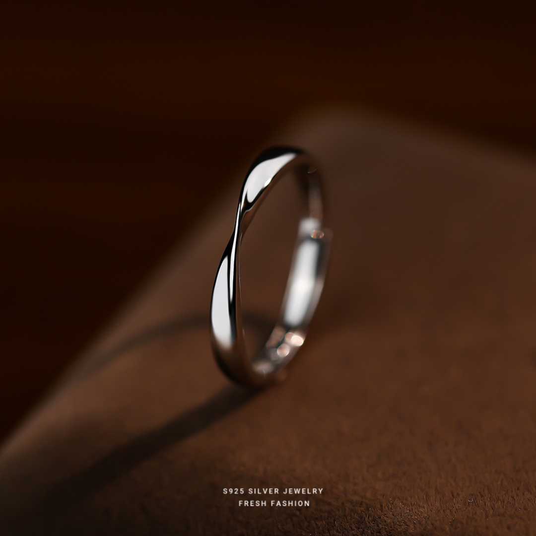 999 silver couple Ring